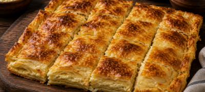 AUTHENTIC GEORGIAN ACHMA (LAYERED CHEESE PASTRY)