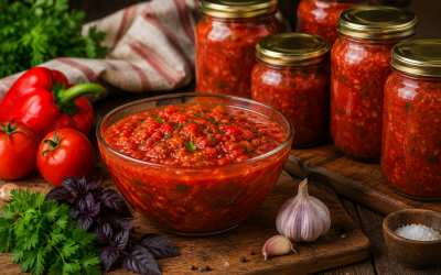 CHOPPED RED TOMATOES FOR WINTER