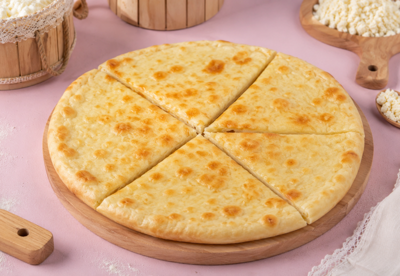 TRADITIONAL GEORGIAN KHACHAPURI WITH YEAST DOUGH