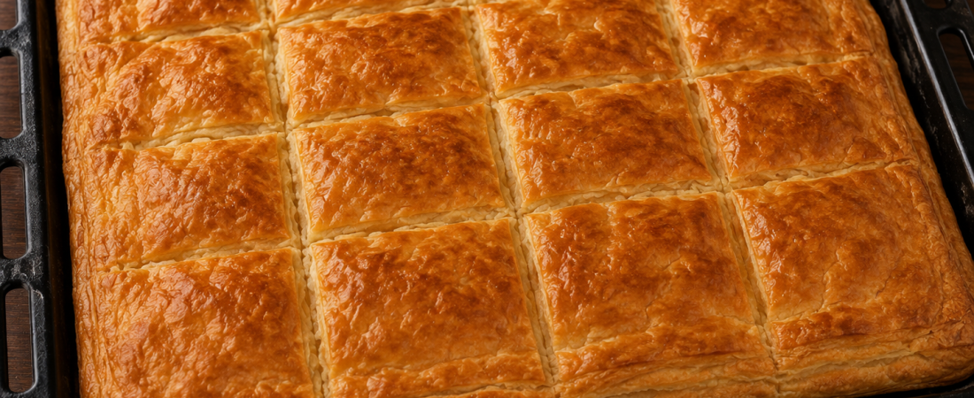 TRADITIONAL GEORGIAN KHACHAPURI WITH PUFF PASTRY