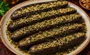 WHOLE EGGPLANTS STUFFED WITH WALNUTS AND VINEGAR