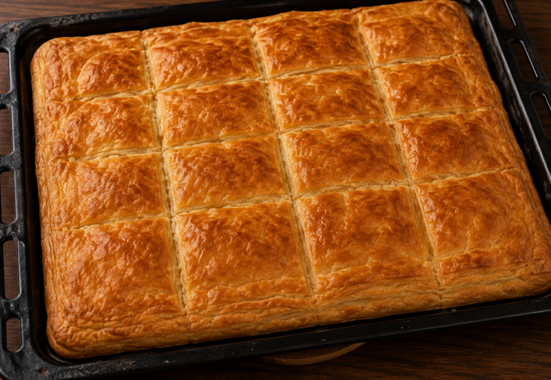 TRADITIONAL GEORGIAN KHACHAPURI WITH PUFF PASTRY