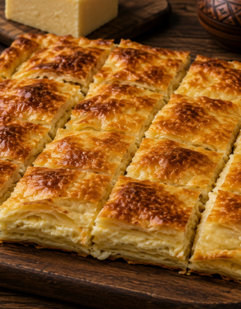 AUTHENTIC GEORGIAN ACHMA (LAYERED CHEESE PASTRY)