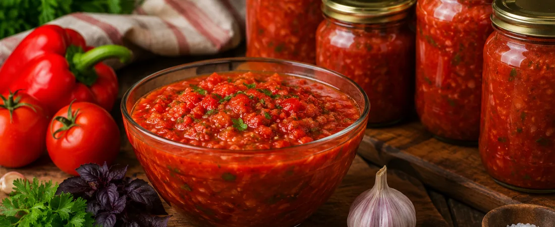 CHOPPED RED TOMATOES FOR WINTER